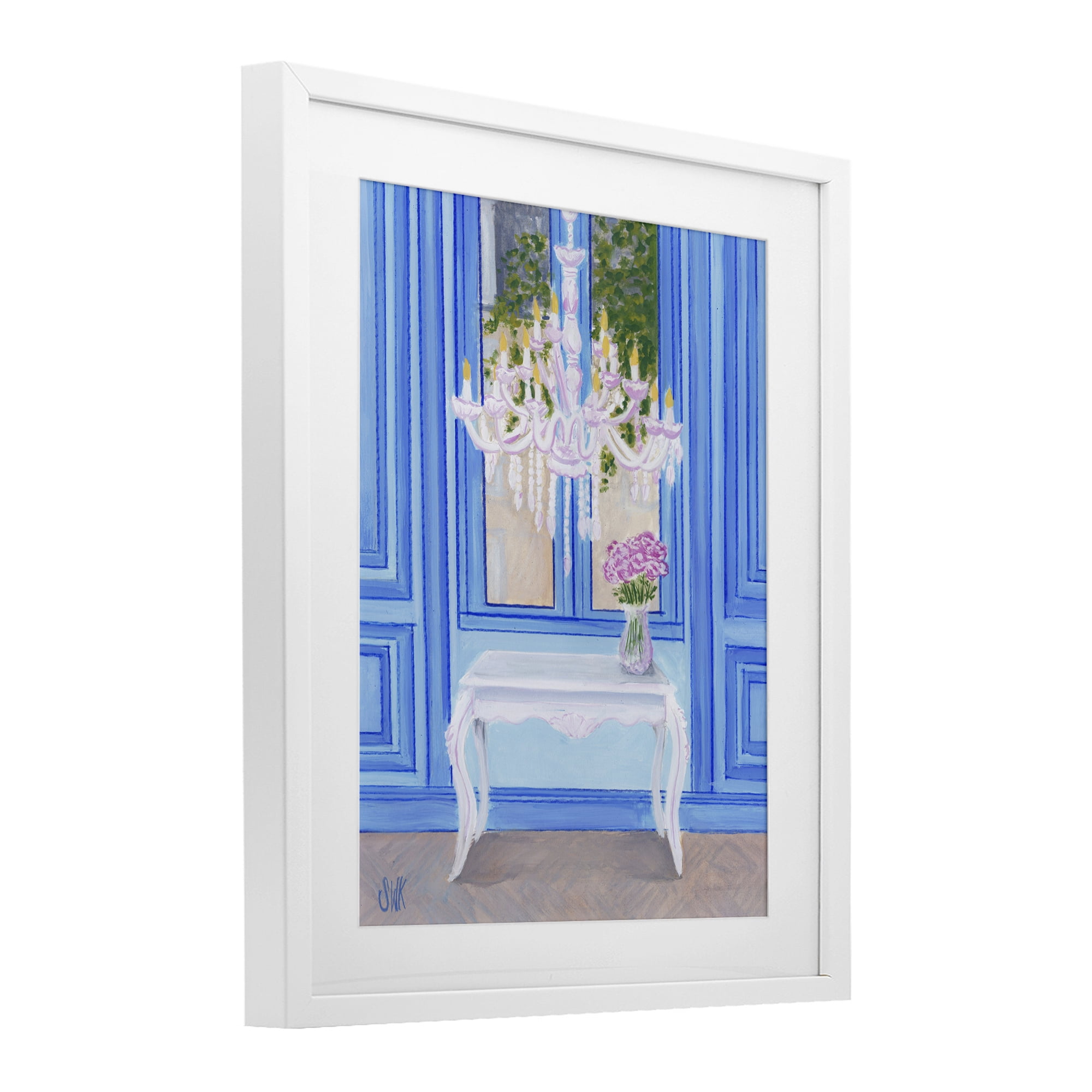 Stupell Industries French Window Architecture White Framed Print Under Glass, design by Sarah Waldron Kimball