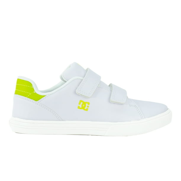 Tenis DC Shoes Infantiles Para Niño Notch Blanco / Violeta con Verde ADBS300361-WGY