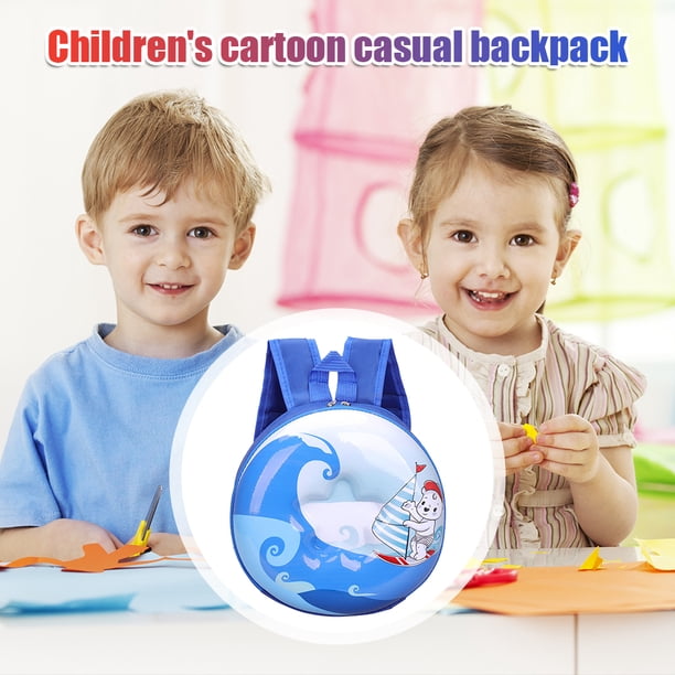 Bolsa Mochila pequeña con estampado de dibujos animados en 3D para niños Ehuebsd y niñas bolso escolar con forma de Donut de concha dura para guardería