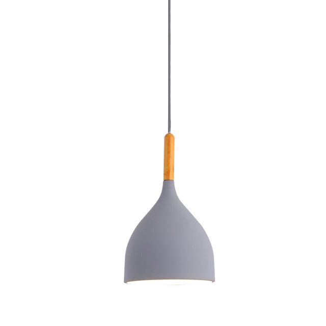 Minimalism Wood Metal Pendant Light, Nordic Style Colorful Pendant Lamp, Modern Farmhouse Pendant Lighting, Pendant Light Fixture for Over Kitchen Island Dining Room Table Entrance