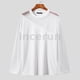 thumbnail image 1 of INCERUN Hombres Panel De Malla De Moda De Punto Diseño De Perspectiva Camisetas De Manga Larga Gao Jiahui  unisex, 1 of 2