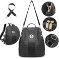 thumbnail image 4 of MKP COLLECTION Mochila de moda para mujer, bolso con múltiples bolsillos, mochila antirrobo, bolso de hombro de viaje, conjunto de 2 uds, 4 of 6