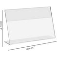 thumbnail image 2 of 12 Pcs Acrylic Sign Holder, 15.2 X 10.2 Cm L- Shaped Display Stand, Menu Holder, Clear Card Holder, Picture Frame, Photo Frame Display- 6" X 4" Z, 2 of 5