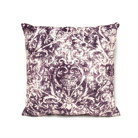 Mainstays Plush Purple Oxford Throw Pillow Walmart Com