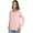 Peach Pink, variant on WiWi Women's Viscose from Bamboo Pajama Tops Soft Scoop Neck Sleep Shirt Loose Long Sleeves T-shirt Loungewear S-XXL, Peach Pink, Large