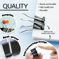 thumbnail image 3 of BAZIC Binder Clips Small Black 3/4" (19mm) Clip (20/Pack), 1-Pack, 3 of 7