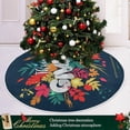 thumbnail image 6 of Coolnut Thanksgiving Tree Skirt Pumpkin Xmas Tree Skirt, Floor Door Round Mat Decorations for Holiday Party Home Christmas Day Ornaments,35.4", 6 of 6