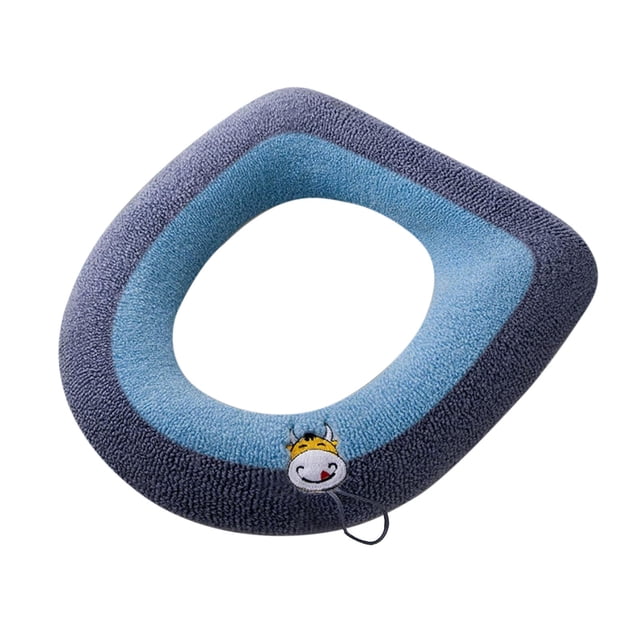 Cojín para asiento de inodoro | Funda acolchada para inodoro con cremallera | Almohadilla lavable e impermeable para el asiento del inodoro, ideal para la comodidad del baño en casa