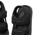 thumbnail image 4 of Sandalias para niños Punta abierta Gancho suave Bucle Zapatos de verano ligeros y transpirables para niños pequeños Negro 19, 4 of 5
