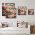 thumbnail image 4 of Designart "Majestic Mountain Views II" Landscapes Print on Natural Pine Wood, 4 of 5