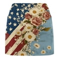 thumbnail image 4 of Htigea 250th Anniversary Skorts for Women Fourth of July High Waisted Golf Athletic Skort Trendy Stars Stripes Flower Print Skirts with Built in Shorts ZA Dark Blue XXXXL, 4 of 5
