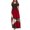 Red womens dresses, variant on Wycnly Womens Dresses Beach Empire Waist Swing Pocket Cold Shoulder Dresses Short Sleeve Crewneck Floral Maxi Summer Dress Red XL Up to 65% off
