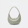 thumbnail image 1 of Bolso de hombro con media luna para mujer, bolsa de mano de cuero genuino de lujo, informal, combina con todo, estilo francés, 1 of 5