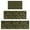 Black Sunflower Leaf, variant on Yellow Sunflower Seed Leaf Pattern Kitchen Rugs Sets Of 3,Kitchen Runner Rugs Non Skid Washable,Decorative Kitchen Floor Mats for Kitchen,Sink,Laundry,17"x30" 17"x47" 17"x59"