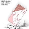 thumbnail image 3 of Wallet Case for Samsung Galaxy S23 (2023), Allytech Premium PU Leather Folio Flip Anti-Lost Wristlet Card Slots Magnetic Buckle Shockproof Stand Case for Galaxy S23 5G, White Pink Marble, 3 of 7