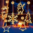 thumbnail image 1 of LED curtain light, LED window light suction cup, cable lighting, window lights, light curtain window LED, fairy lights, light curtain lights, Christmas lights., 1 of 5