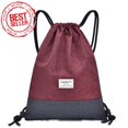 thumbnail image 1 of Gym Bag With Zipper Inside Pocket Sports Bag Waterproof Hipster Gym Bag Gym Bag Lined Backpack With Adjustable Drawstring Sports Bag Gym Sack For Women and Men, 1 of 7