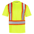 thumbnail image 2 of JORESTECH Hi-Vis X-Back, Short-Sleeved, Two-Toned Work Safety T-Shirt, TS-14 (Yellow, L), 2 of 9