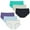Sky Adventure, variant on INNERSY Teen Girls Underwear Cotton Briefs Black Girls Panties 6 Pack (10-12 Years,Black With Neon Hem)