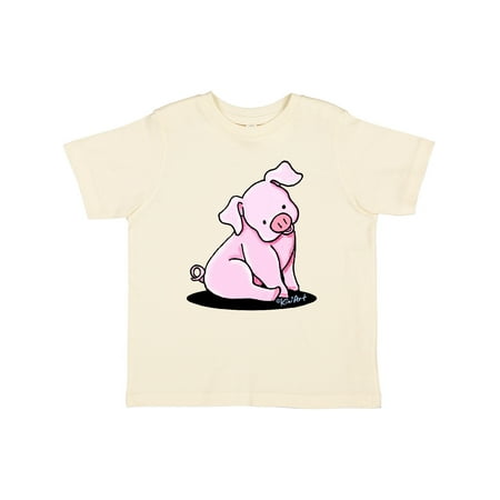 

Inktastic Sitting Pig Gift Toddler Boy or Toddler Girl T-Shirt