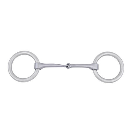 Metalab Performer Stainless Steel Brushed O-Ring Snaffle Bit - Stainless Steel Brushed - 5" Mouth