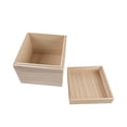 thumbnail image 4 of Milageto Wooden Box Jewelry Box Mini Wooden Boxes Square for Glass Glass Water Cup styles A, 4 of 8