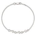 thumbnail image 5 of Sterling Silver Anklet 9 inch mm 3 Dolphins, 5 of 6