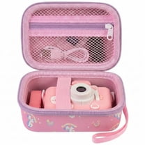 Kids Camera Case for Goopow/for Mgaolo/for CIMELR/for Seckton/for OZMI/for Dylanto Digital Camera Toys and Video Camcorder Storage Holder Organizer -Pink(Box only)