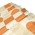 thumbnail image 3 of Yayeee Shower Curtain with Hooks 72"x72" Waterproof Fabric Bathroom Hanging Decor, Orange Checkered Pattern, 3 of 5