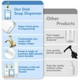 thumbnail image 3 of Dish Soap Dispenser for Kitchen, Hand Glass Soap Dispenser Set with Pump, Tray, Funnel for Bathroom, Shower, Laundry, Liquid, Lotion (Gold 2 Pack 18 Oz Clear Bottles with 12 Stickers), 3 of 4