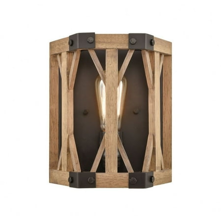 

1 Light Wall Sconce in Traditional Style 10 inches Tall and 9 inches Wide Bailey Street Home 2499-Bel-3826725