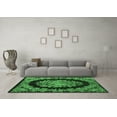 thumbnail image 3 of Ahgly Company Indoor Rectangle Medallion Emerald Green French Area Rugs, 5' x 7', 3 of 4