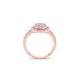 thumbnail image 3 of FB Jewels 10kt Rose Gold Womens Round Diamond Circle Cluster Ring 1/2 Cttw Size 6.5, 3 of 4