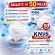 thumbnail image 2 of Cubrebocas KN95, Alta Filtración 95%, Ajuste Seguro y Cómodo, Uso Diario y Profesional, 50 Piezas, 2 of 2