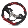 thumbnail image 4 of Reemplazo del volante de luces de cambio de pantalla LED de fibra de carbono roja para Civic FC Type R FK8 2016-2021 US, 4 of 14