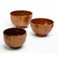 thumbnail image 3 of Cuenco de madera Super Art anti-escaldaduras, creativo, respetuoso con el medio ambiente, cuenco de fideos de madera maciza para restaurante chino, cuenco de madera redondo de madera, 3 of 5