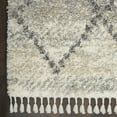 thumbnail image 4 of Nourison Scandinavian Shag Shag Ivory/Grey 4' x 6' Area Rug, (4x6), 4 of 9