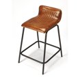 thumbnail image 1 of Butler Specialty Ludlow Leather and Metal Counter Stool in Brown, 1 of 5