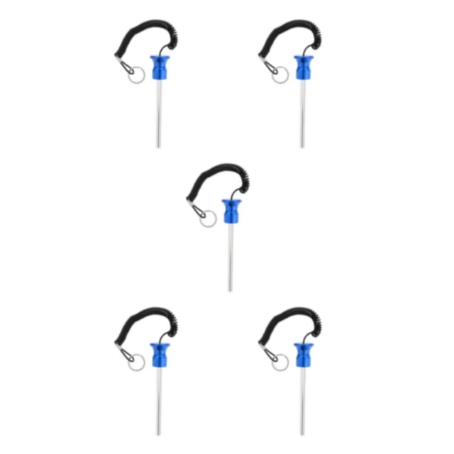 Dalazy Magnetic Weight Stack Pin with Pull Rope Replacement Parts Blue 8x125mm 5Set