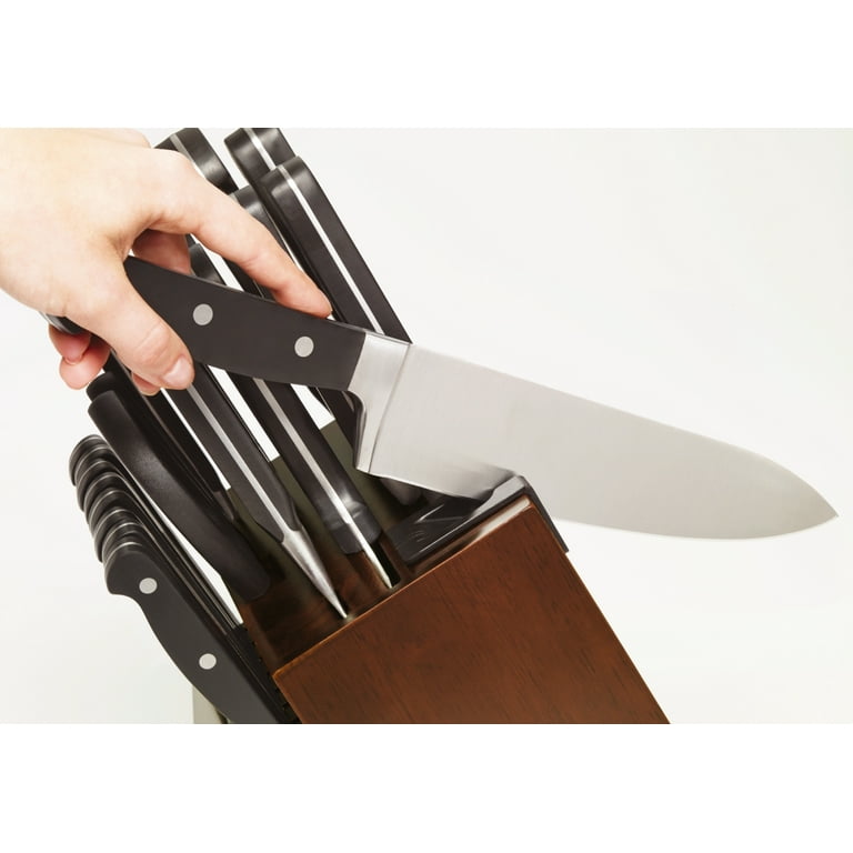 Farberware Edgekeeper Professional 15-piece Forged Triple Riveted Knife  Block Set with Built-in Edgekeeper®