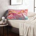 thumbnail image 6 of Yiaed Abstract Pink Gold Splash Print Brushed Microfiber Envelope Pillowcases, Standard,Envelope Closure Pillow Cases(Without Pillow Core)-20"x30", 6 of 6