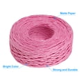 thumbnail image 3 of Unique Bargains 1 Roll Raffia Ribbon, 109 Yard Paper Twine String for Festival Gifts Wrapping, Pink, 3 of 7