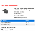 thumbnail image 2 of Front Right Engine Mount - Compatible with 1975 - 1981 Buick Century 1976 1977 1978 1979 1980, 2 of 2