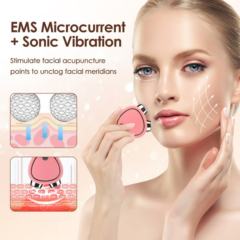 Microcurrent-Facial-Device,Mini Portable Face Massager Roller for