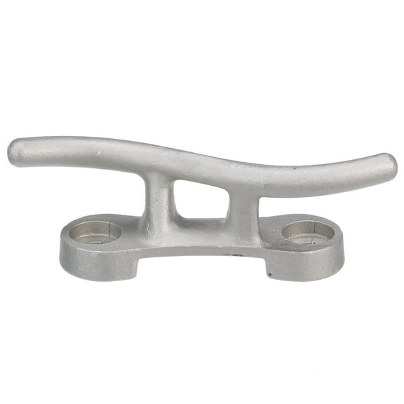 Seachoice Cast Aluminum “S” Dock Cleat, Corrosion Resistant Aluminum, 12 In.
