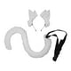 thumbnail image 2 of Kit de disfraz de cola larga de zorro lobo BLESIY para mujer Halloween Cosplay Blanco, 2 of 7