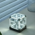 thumbnail image 3 of Mirror Night Light – 4D Acrylic Cube LED Bedside Lamp, Abyss Effect Touch Dimmable Mood Light, Rechargeable USB-C Gamer Desk Decor, Futuristic Ambient Light for Bedroom, Infinity Mirror, Infinity Cub, 3 of 5