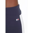 thumbnail image 4 of Tommy Hilfiger Women's Mid Rise Flag Blocked Leggings, Navy \ White-Red,XS - US, 4 of 4