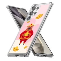 TalkingCase Slim Fit Phone Case Compatible for Samsung Galaxy S24 Ultra(Not S24, S24  Plus), Year of the Ox 2 Print, Lightweight,Flexible, USA Print