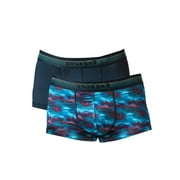 Papi 2-Pack Brazilian Trunk Underwear - UMPA107 (Skydiver/Pageant Blue, S)